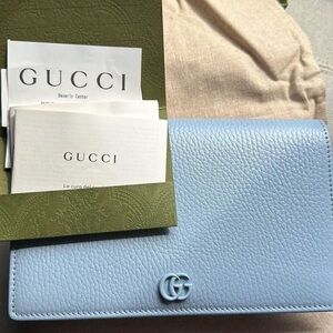 Gucci Light Blue Leather Women's Bag
